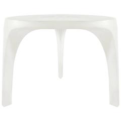 White Moroso Victoria and Albert High Outdoor Table by Ross Lovegrove, Italy
