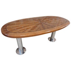 Mahogany Fly Deck Table from Wolf of Wall Street Yacht Set