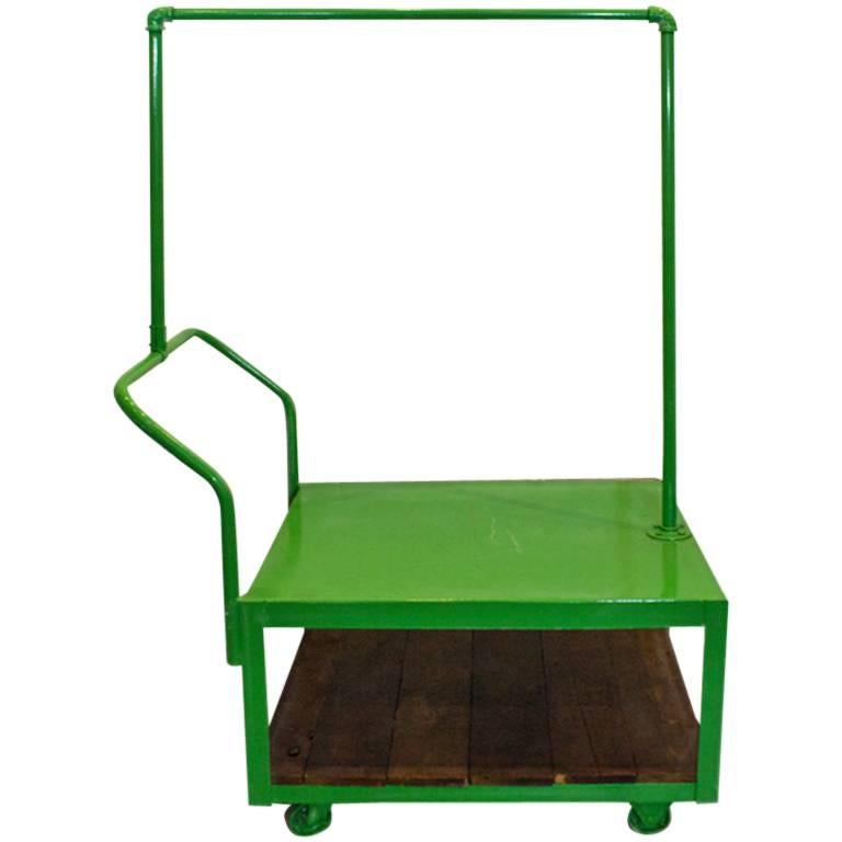 Kitson Rolling Display Cart, Lime Green