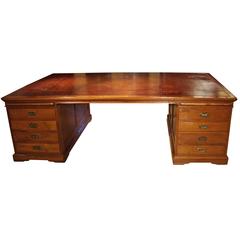 Antique Very Big 19th Century Anglo-Indian Desk