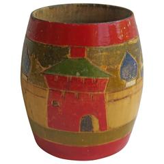 19th Century Spill Vase, Folk Art, Central Europe, Hand-Carved and Painted 11