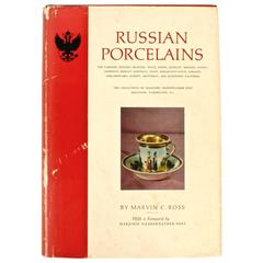 "Russian Porcelains" Book by Marvin C. Ross, Signed First Edition