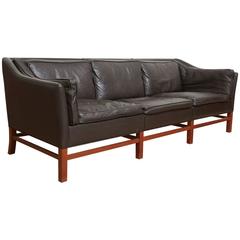 Mid-Century Excellent Scandinavian Teak Three-Seat Sofa, Denmark 9