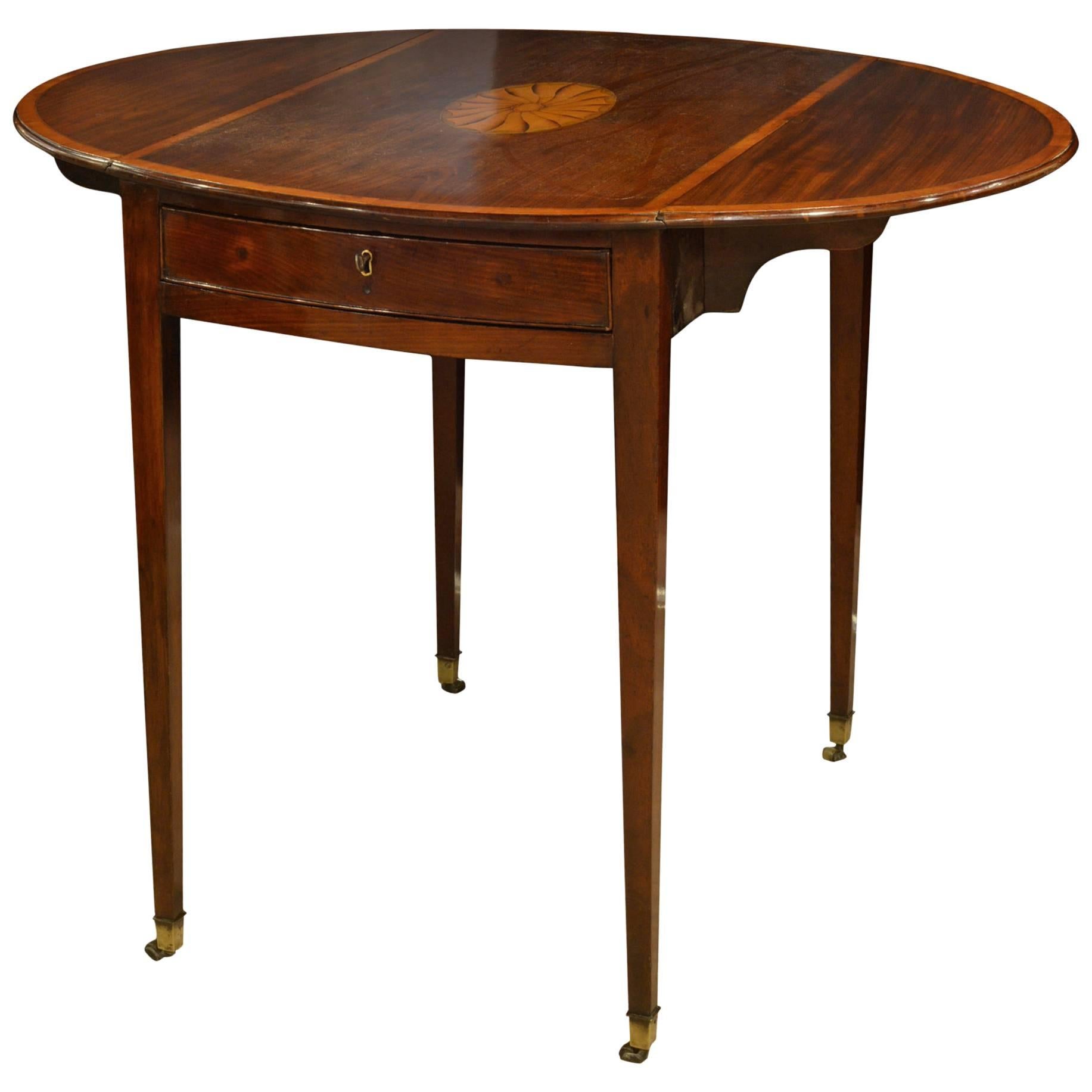 George III Mahogany Pembroke Table For Sale