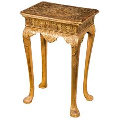 George I Carved Gilt Gesso Table
