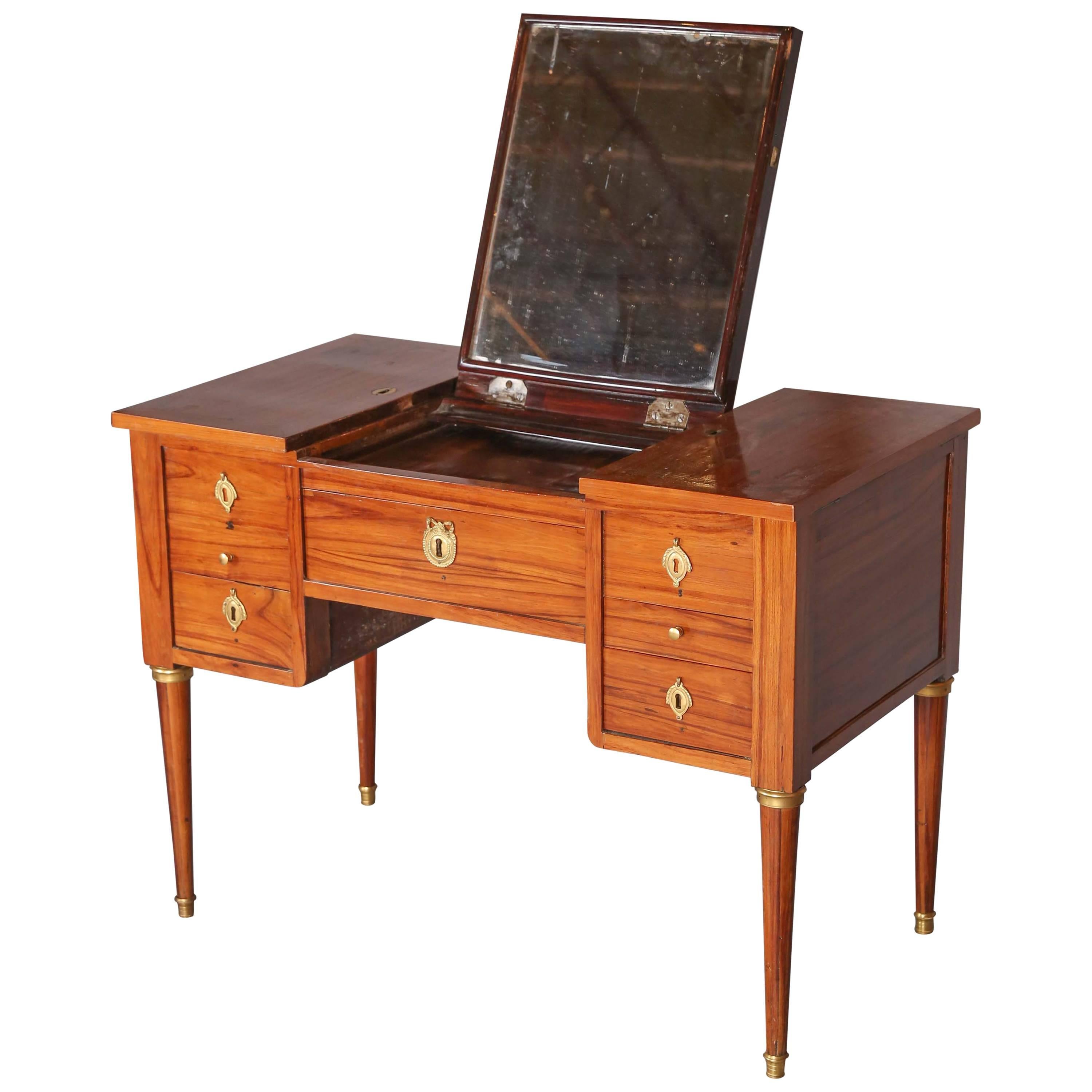 Kingwood Louis XVI Dressing Table with Desk Drawer