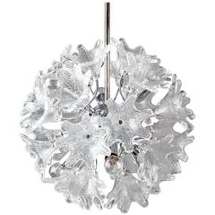 VeArt Italian Glass and Chrome Sputnik Chandelier, Circa 1960 12