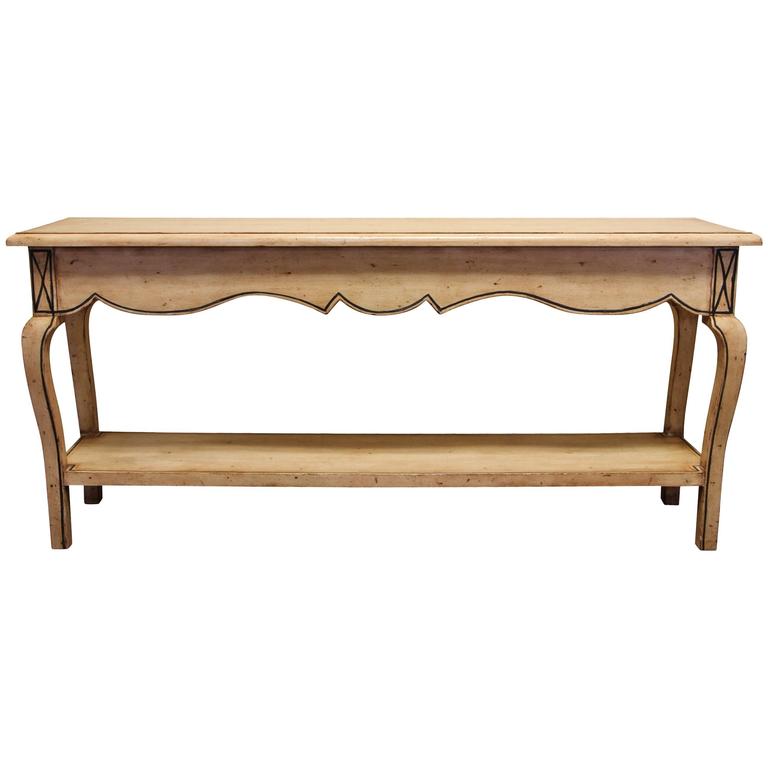Country French Style Console By Guy, Vintage Guy Chaddock Furniture