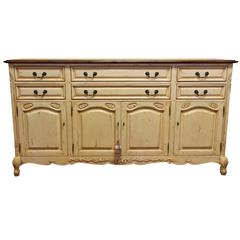 Vintage French Country Buffet/ Sideboard by Guy Chaddock