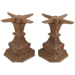 Pair of Antique European Table Pedestals