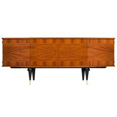 French Mid-Century "Chaleyssin" Marquetry Credenza