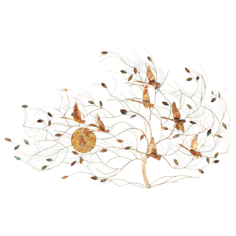 Large Metal Wall Sculpture For Sale at 1stDibs