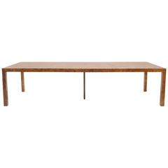 Exceptional Paul Evans for Directional Burl Dining Table