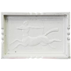 "Centaur with Bow," Highly Rare Art Deco Dish with Bas Relief by Williams