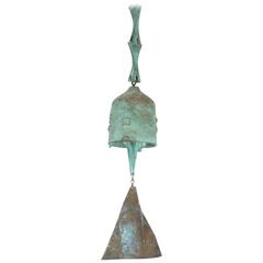 Paolo Soleri Bronze Wind Chime Bell, 1970s, Vintage Brutalist Modern