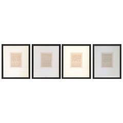 Collection of French Alphabet Lessons in Square Black Frames