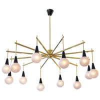 Mid-Century Modern Style Murano Glass Chandelier For Sale at 1stDibs ...