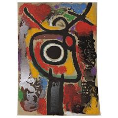 Joan Miro - Personnage et Oiseau - Pochoir - Cartones, 1959-1965