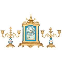 Sèvres Clock Garniture