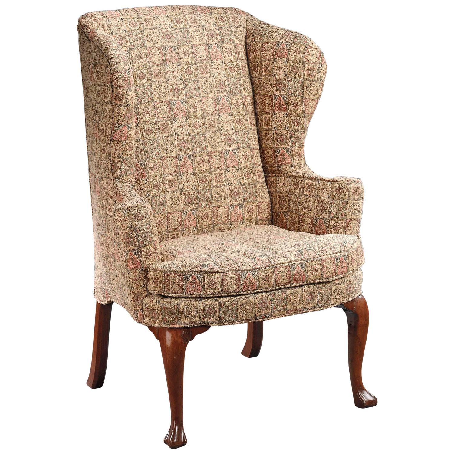 Irish 18th Century Wingback Chair For Sale at 1stdibs