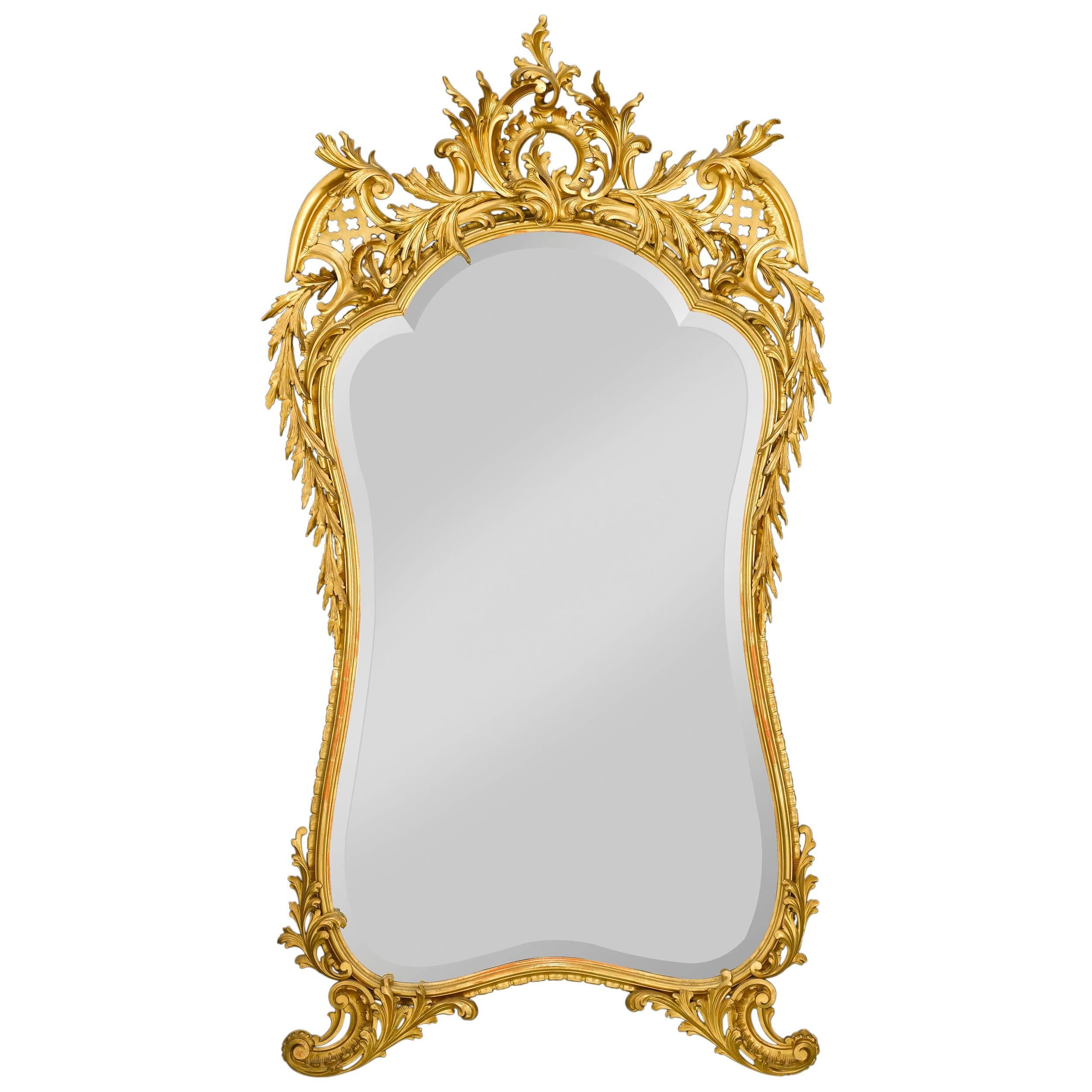 Louis XV Style Gold Leaf Mirror