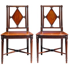 George III Mahogany Hall Chairs