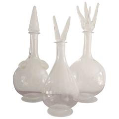 Vintage Unique Set of  14 Handblown Apothecary Bottles by Nigel Coates for Liberty, 1993