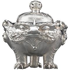 Meiji Period Japanese Silver Censer 11
