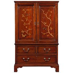 Antique Mahogany Butterfly Cabinet