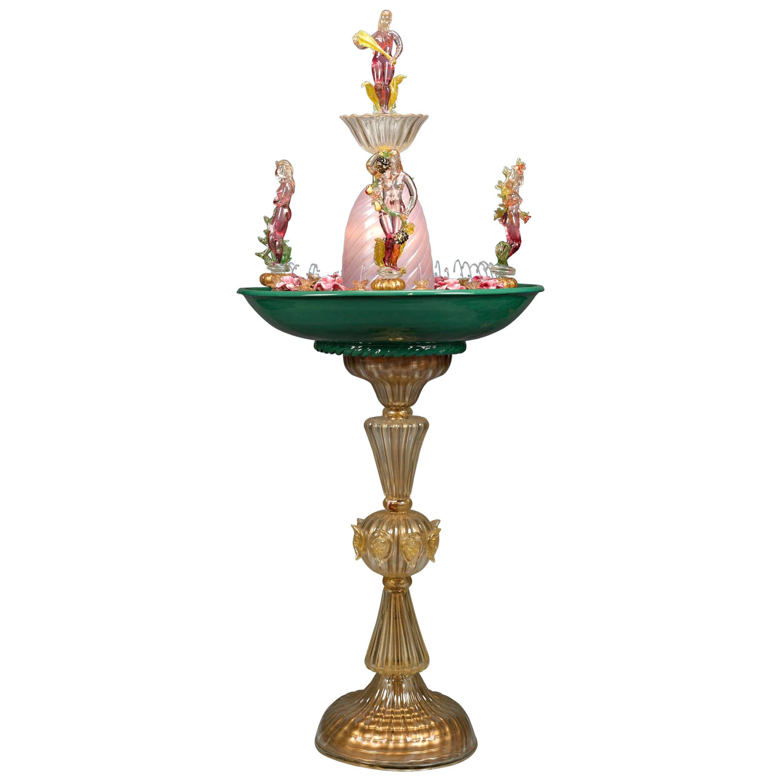 Murano Glass Water Fountain