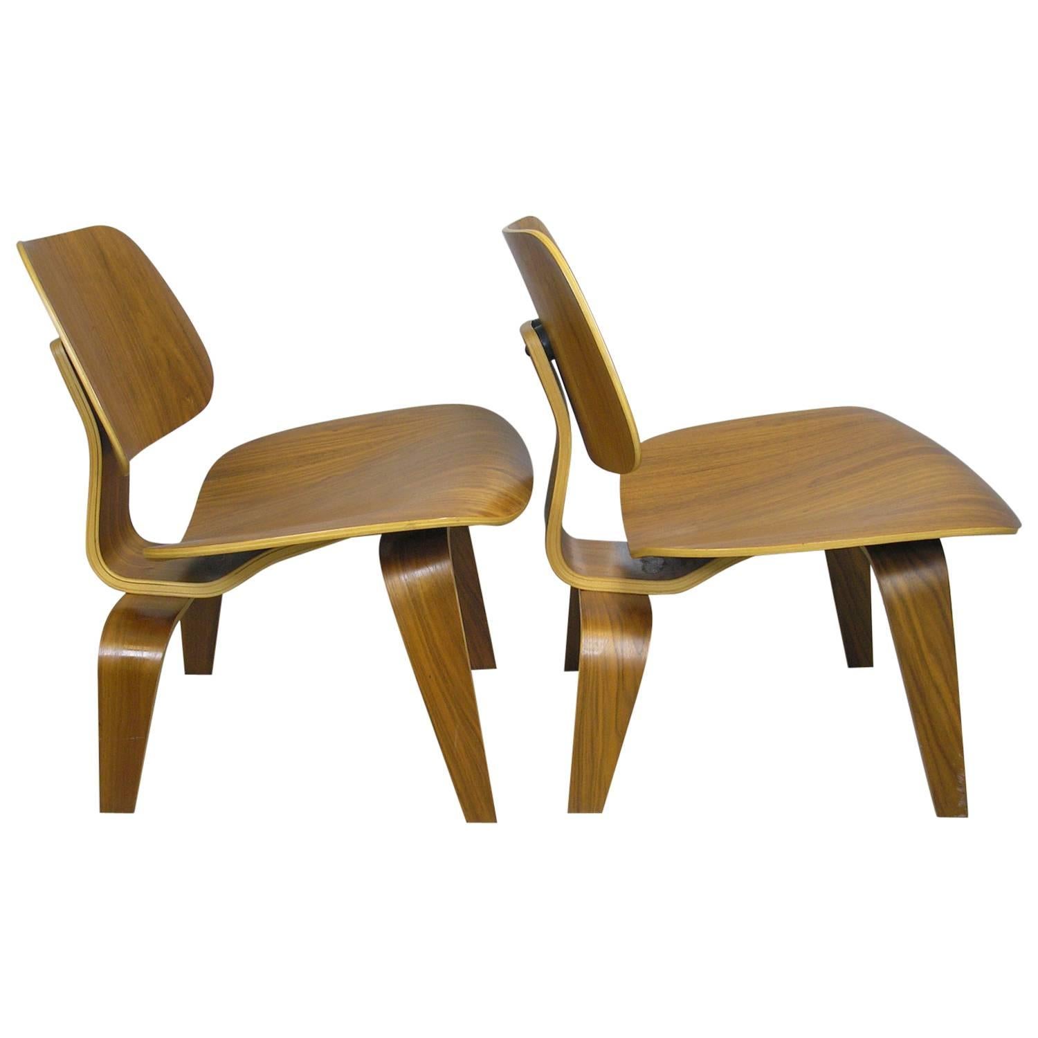 Charles and Ray Eames LCW Chairs, Pair