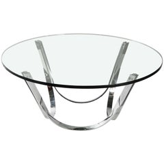 Round Glass Coffee Table by Tri-Mark Designs