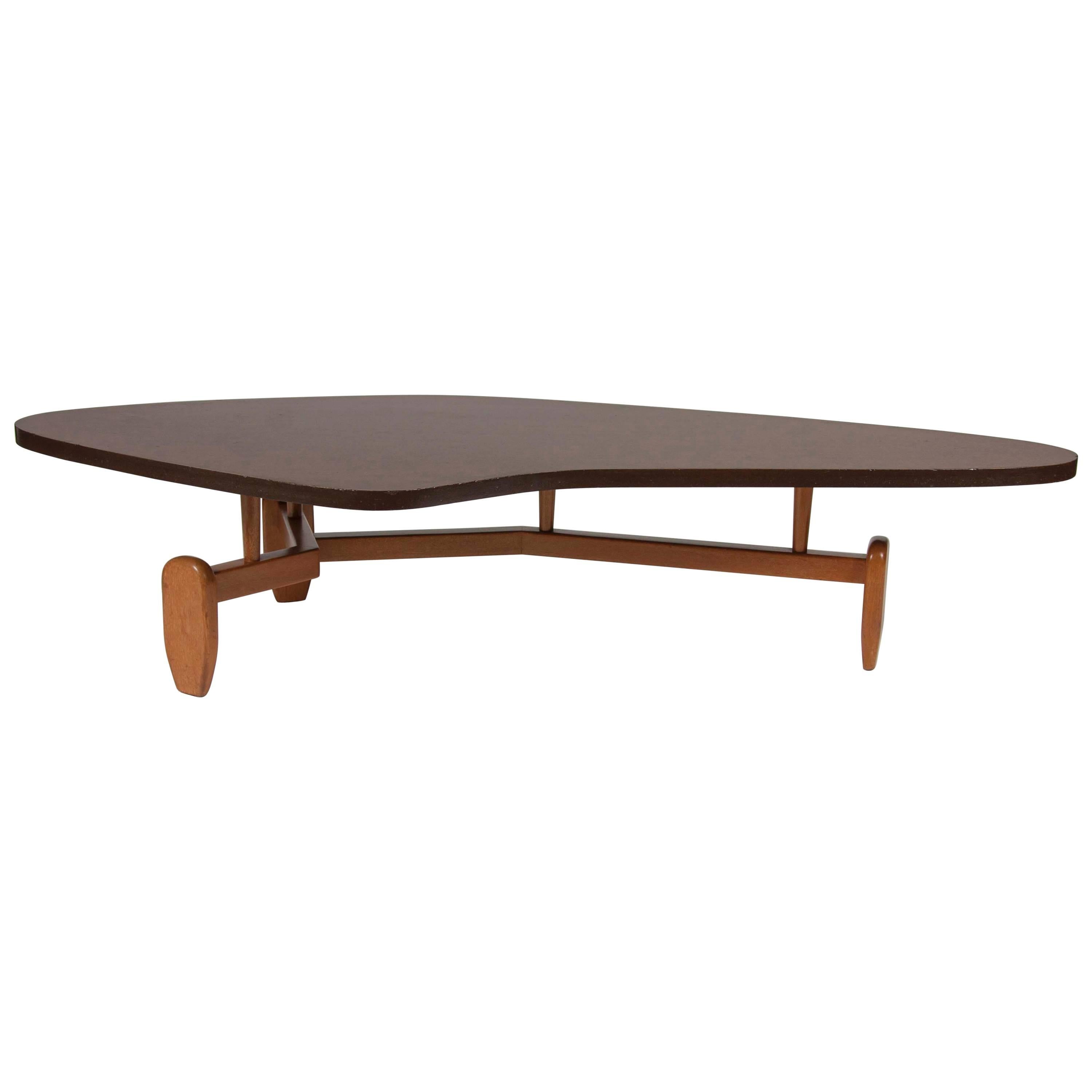 Floating Top Coffee Table by John Keal for Brown Saltman