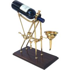 English Vintage Port Wine Decanting Cradle