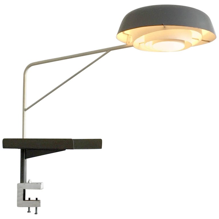 1950 Henri Lancel And Robert Mathieu Agrafée Clamp Desk Lamp Free Transport