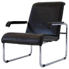 Marcel Breuer for Thonet B35 Leather Lounge Chair