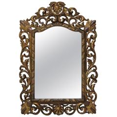 Large Baroque Sculpted Mirror, France, 19th Century 9