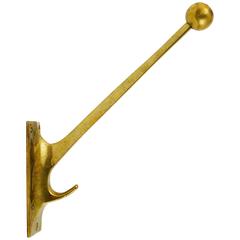 Art Nouveau Brass Wall Hook by Adolf Loos for Knize, Austria, 1909