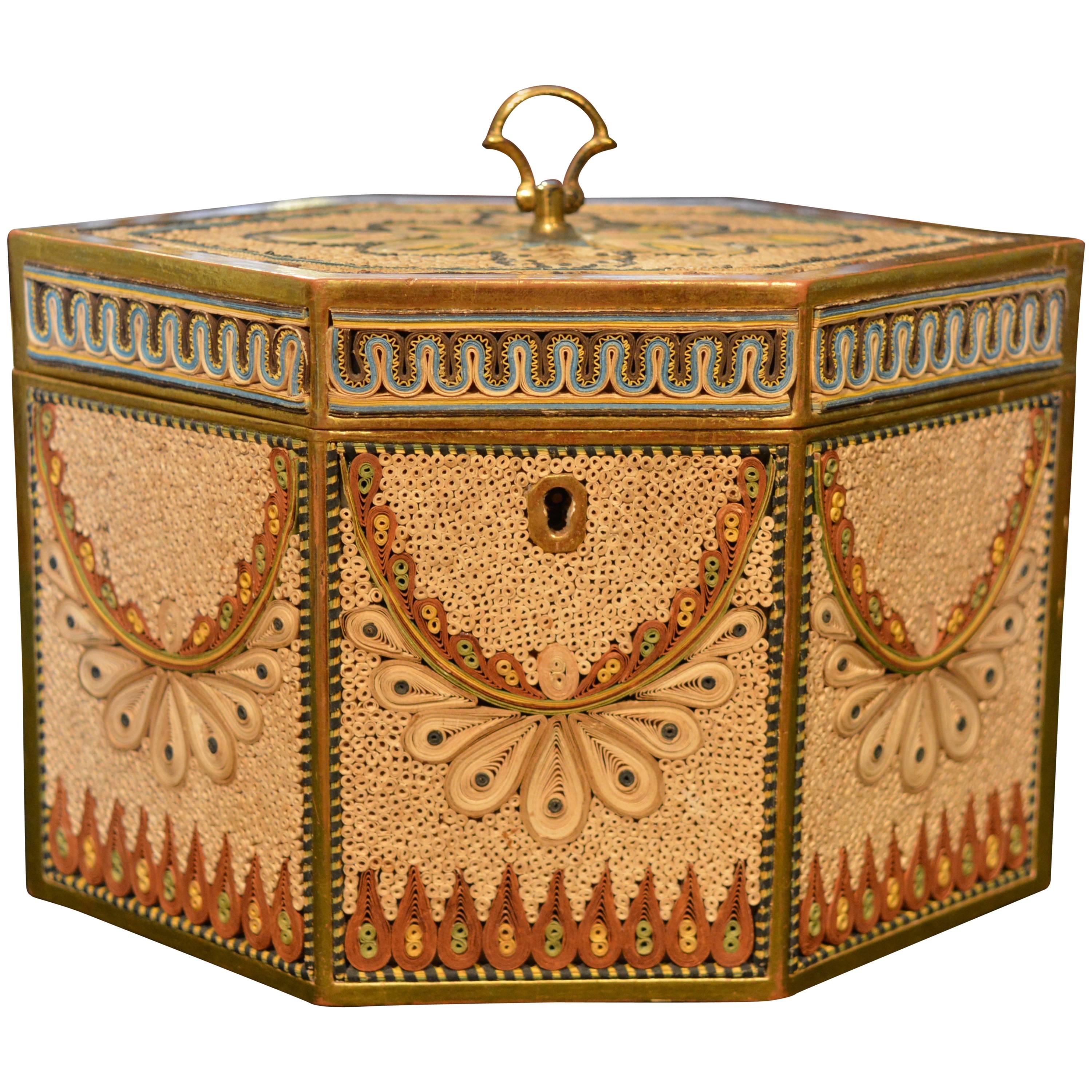 Late 18th Century Rolled Paper Tea Caddy