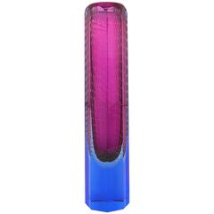 Beautiful Art Glass Vase by Atelier Exbor, Czechoslovakia, 1950s 4