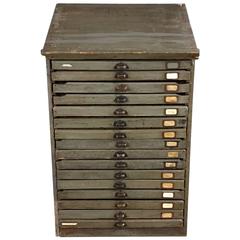 Antique Industrial Drawers Cabinet, France, circa 1900