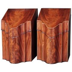 Pair of George III Mahogany Knife Boxes 9