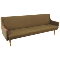 Danish Modern Sofa with Pullout Daybed