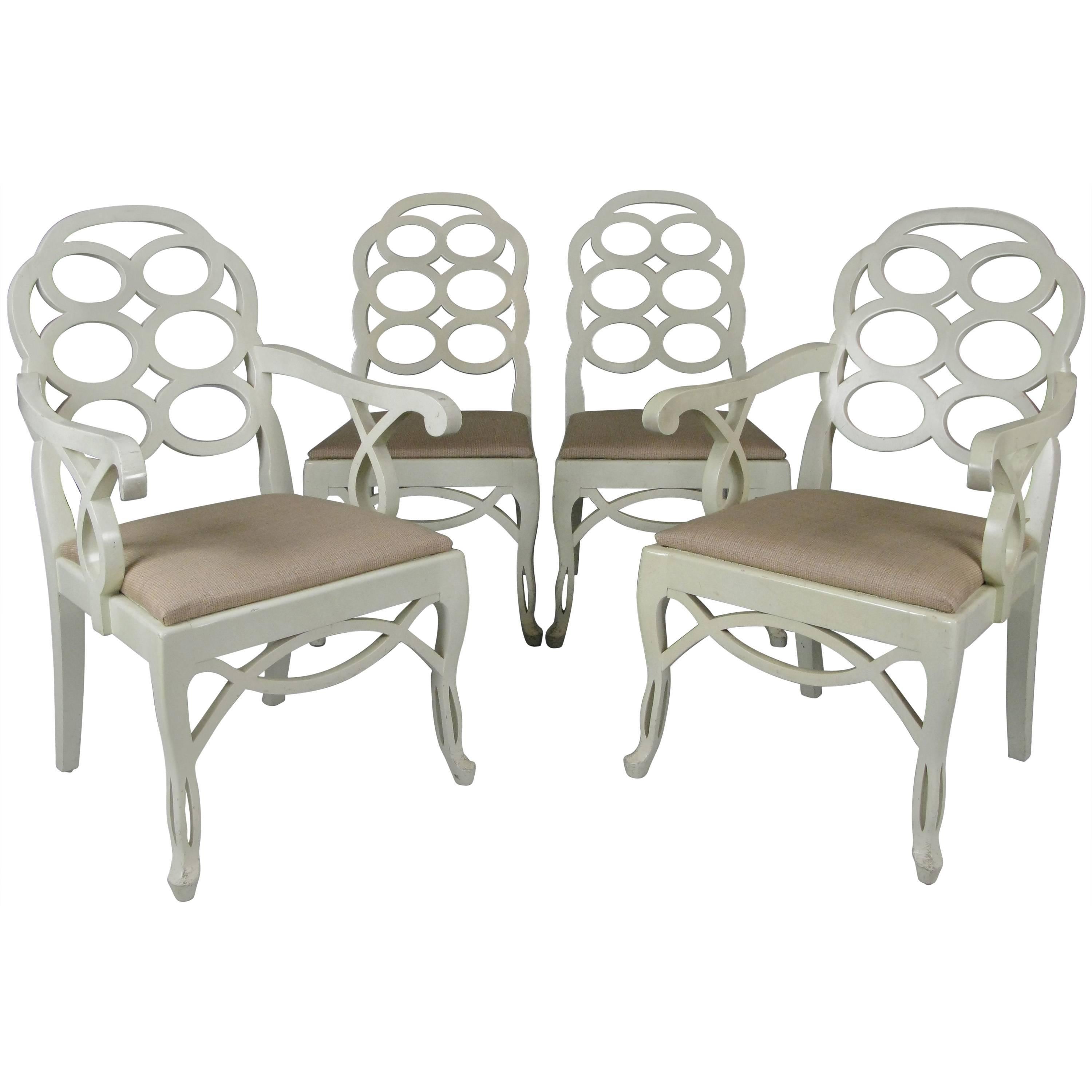 Set of Four Vintage Loop Chairs by Frances Elkins