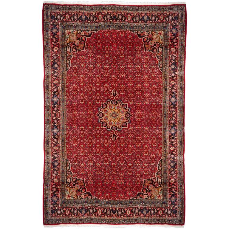 Semi Antique Persian Rug from Bidjar Mid-Century For Sale