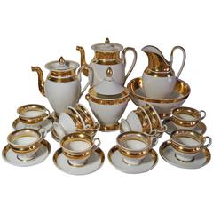 'Old Paris' French Gold Gilded Coffee and Tea Service, Empire period, 1800-1820
