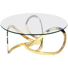 Sculptural Brass Coffee Table Base