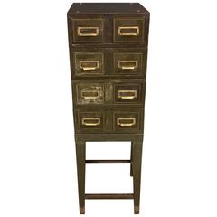 Antique French Archive Drawer Cabinet from Strafor
