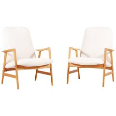 Alf Svensson Pair of Lounge Chairs for Fritz Hansen, 1957 10