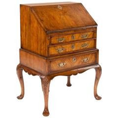 Very Good Quality Walnut Bureau on Stand